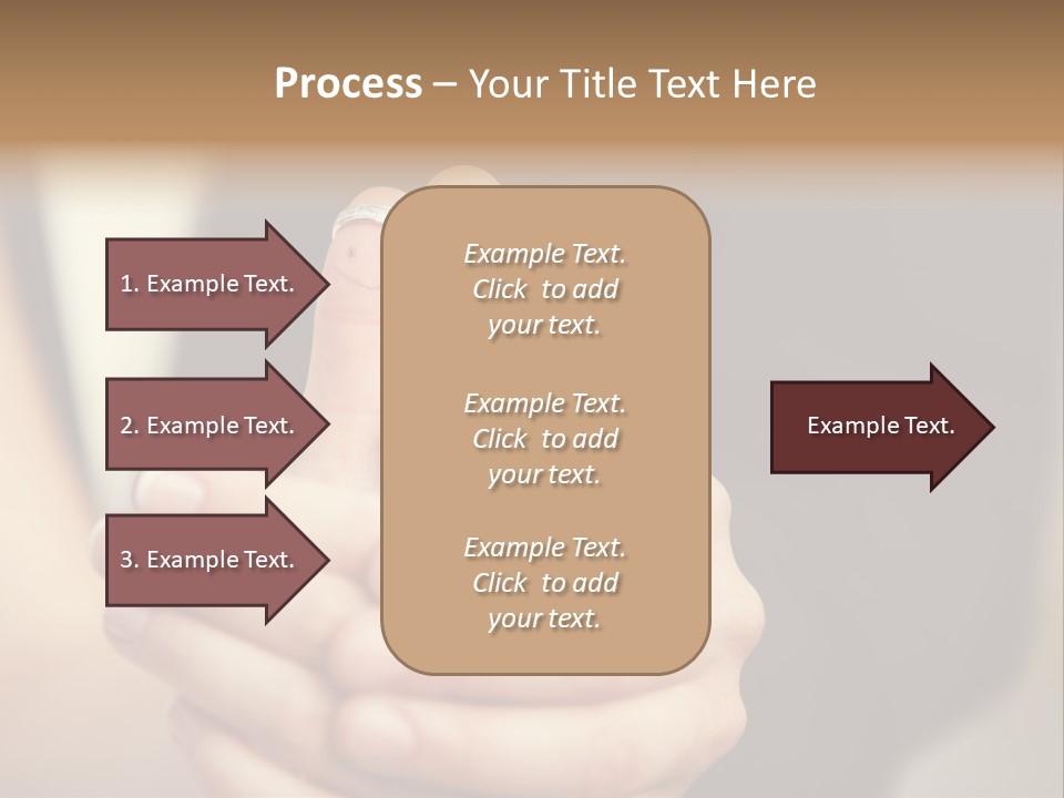A Man And A Woman Holding A Flower In Their Hands PowerPoint Template