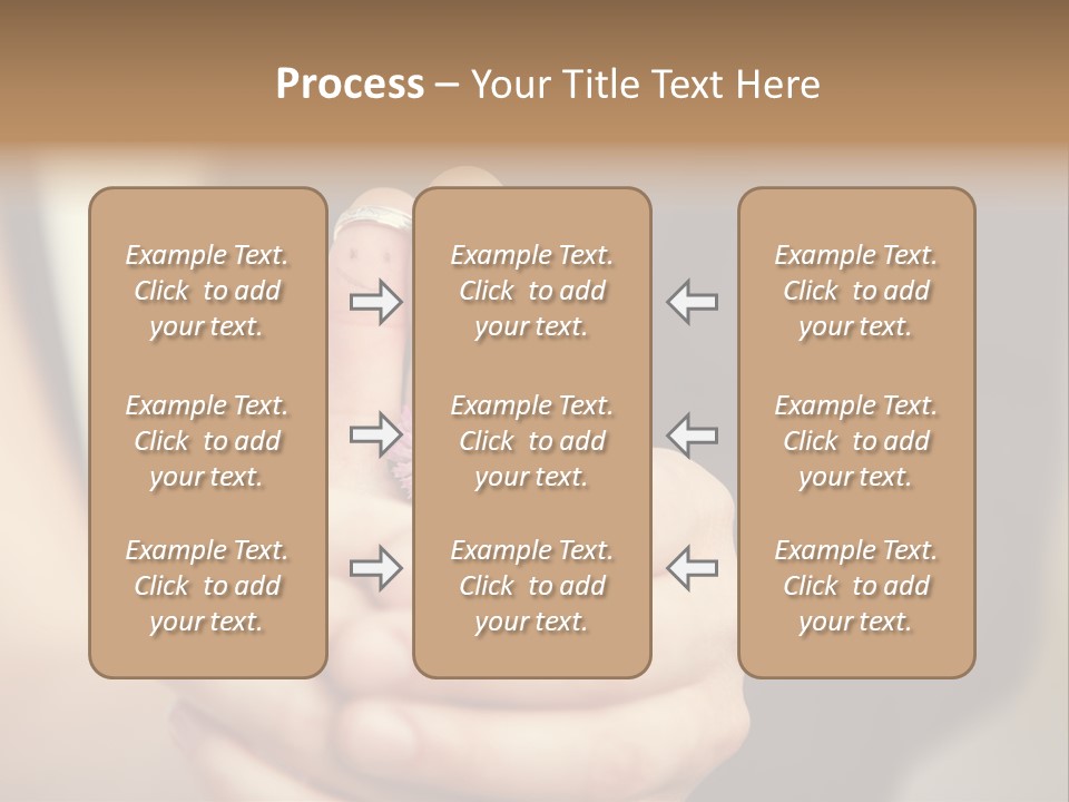 A Man And A Woman Holding A Flower In Their Hands PowerPoint Template
