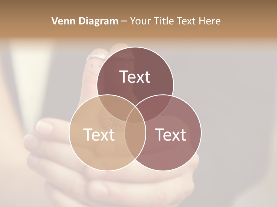 A Man And A Woman Holding A Flower In Their Hands PowerPoint Template