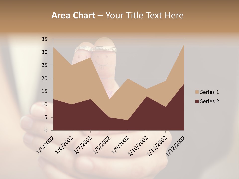 A Man And A Woman Holding A Flower In Their Hands PowerPoint Template