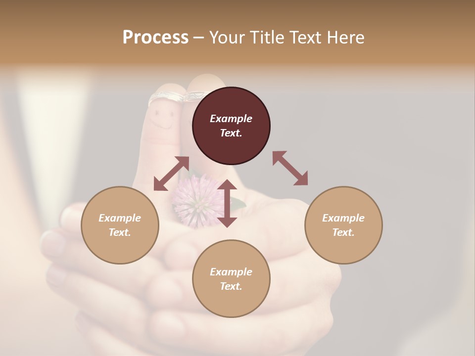 A Man And A Woman Holding A Flower In Their Hands PowerPoint Template