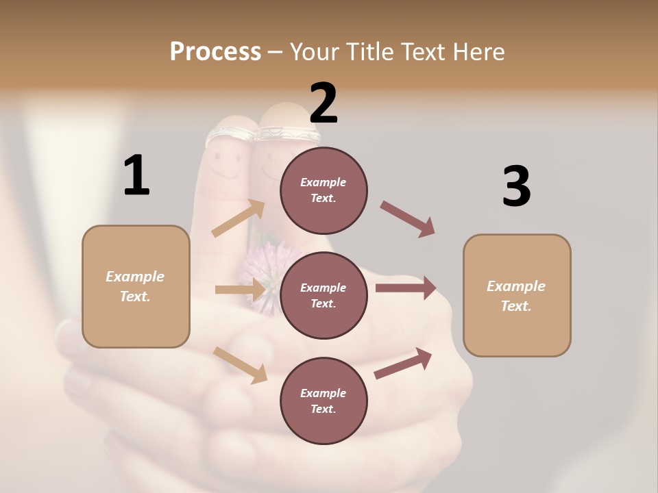 A Man And A Woman Holding A Flower In Their Hands PowerPoint Template