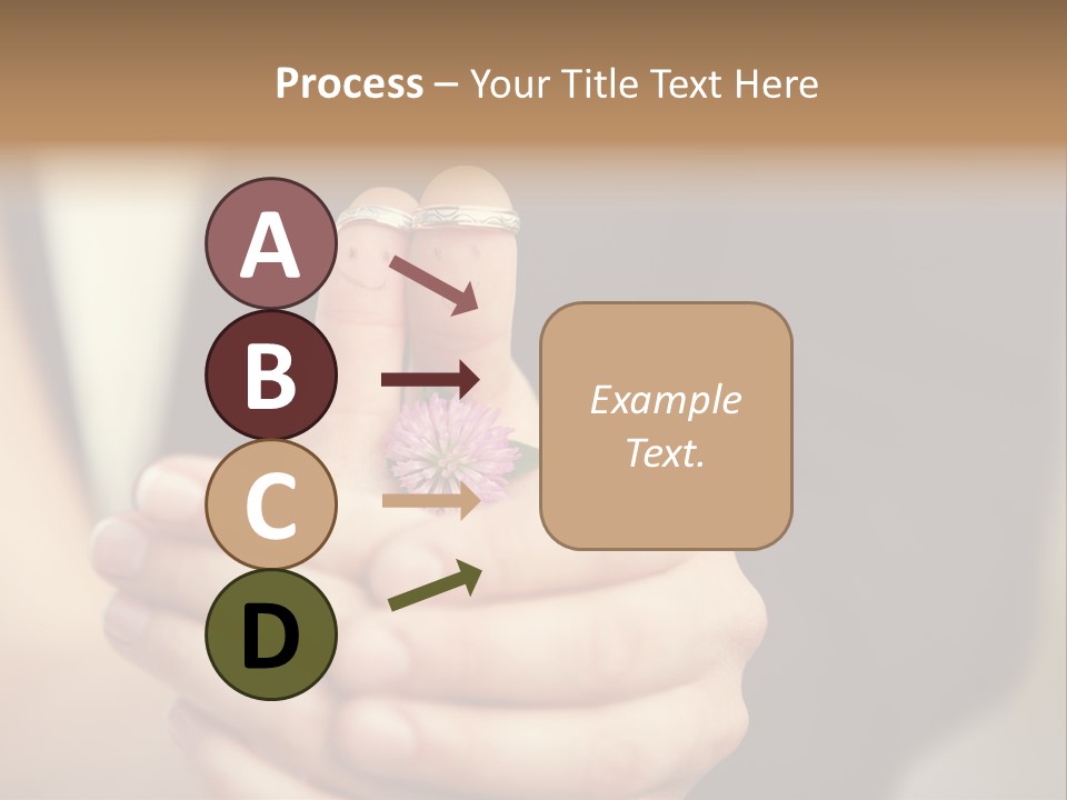 A Man And A Woman Holding A Flower In Their Hands PowerPoint Template