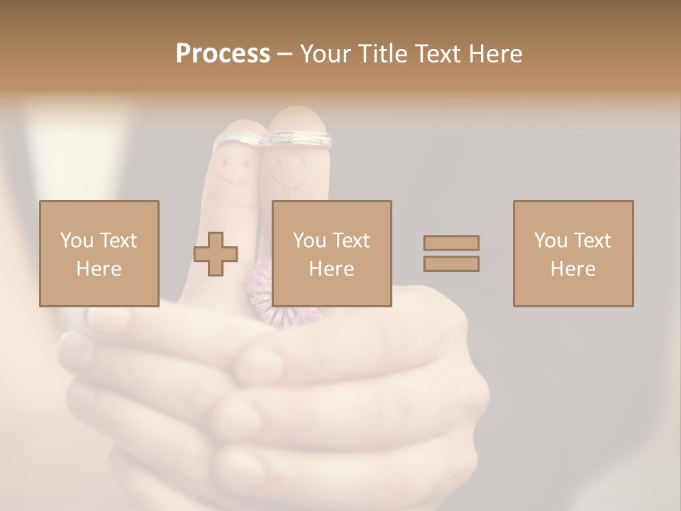 A Man And A Woman Holding A Flower In Their Hands PowerPoint Template
