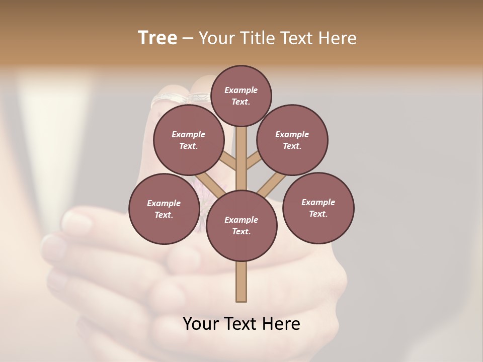 A Man And A Woman Holding A Flower In Their Hands PowerPoint Template