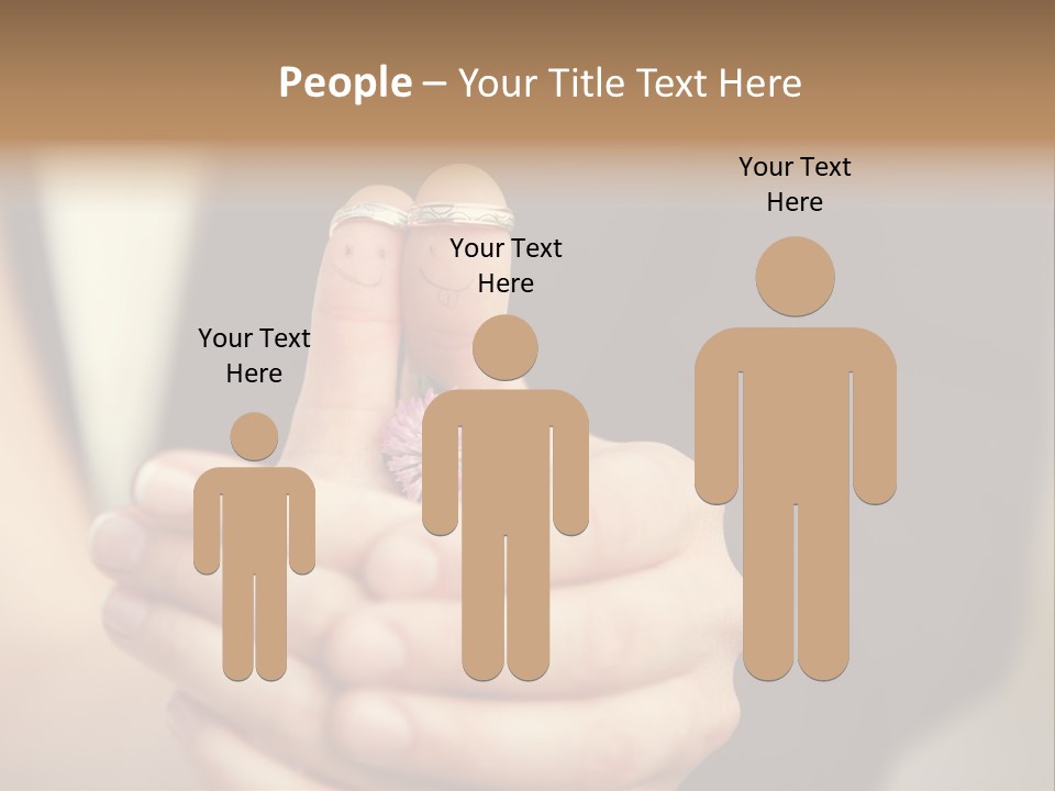 A Man And A Woman Holding A Flower In Their Hands PowerPoint Template