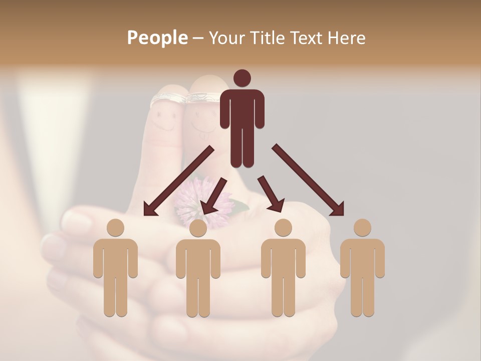 A Man And A Woman Holding A Flower In Their Hands PowerPoint Template