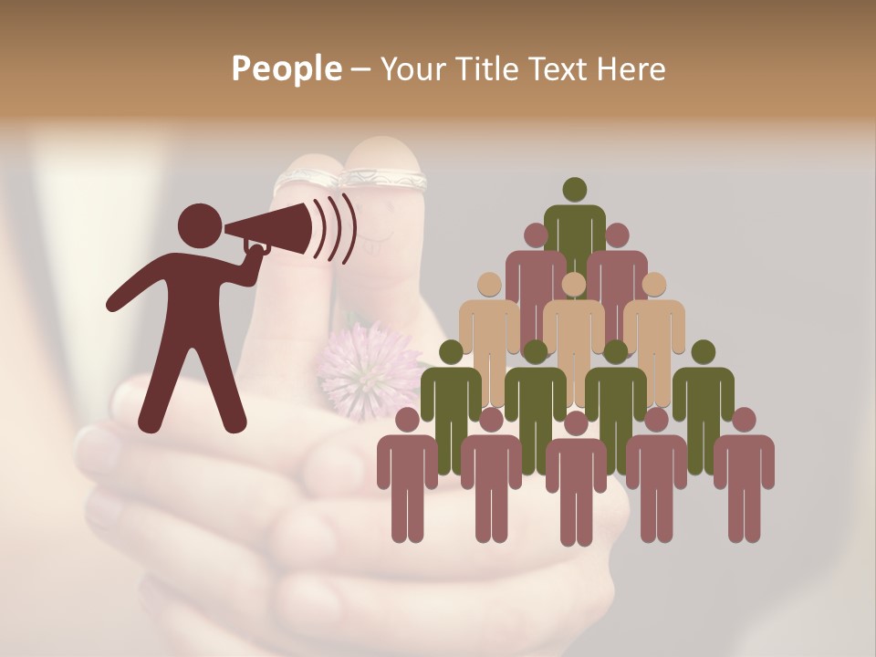 A Man And A Woman Holding A Flower In Their Hands PowerPoint Template