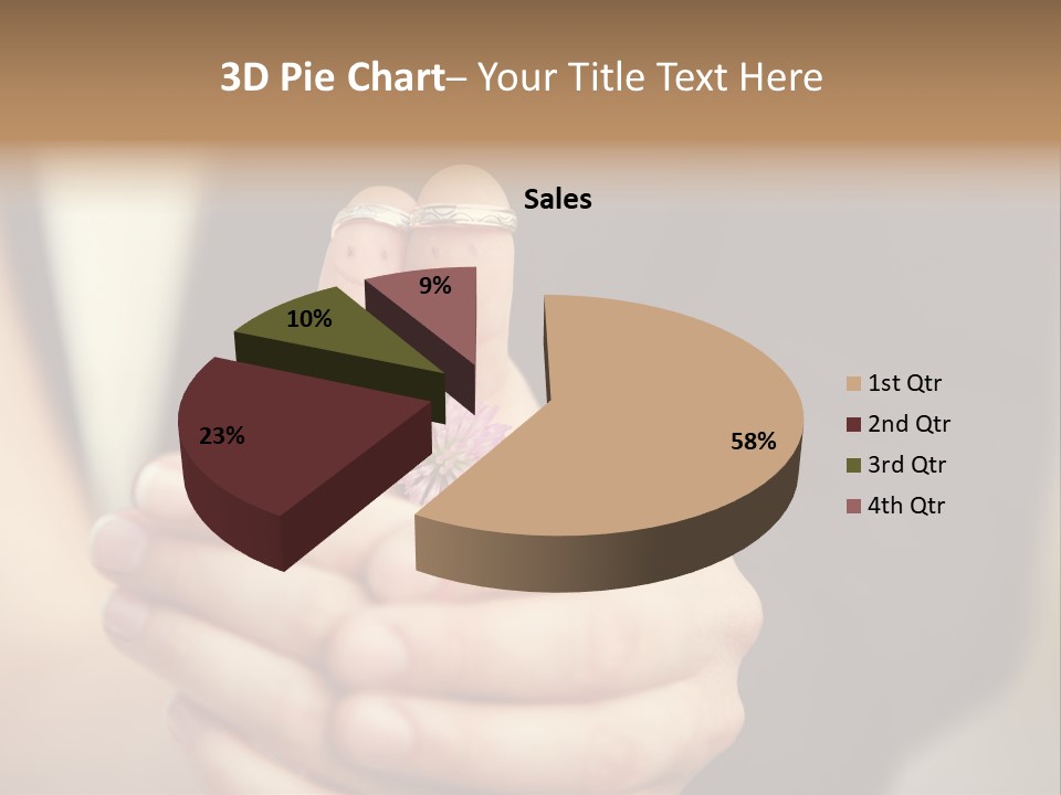 A Man And A Woman Holding A Flower In Their Hands PowerPoint Template