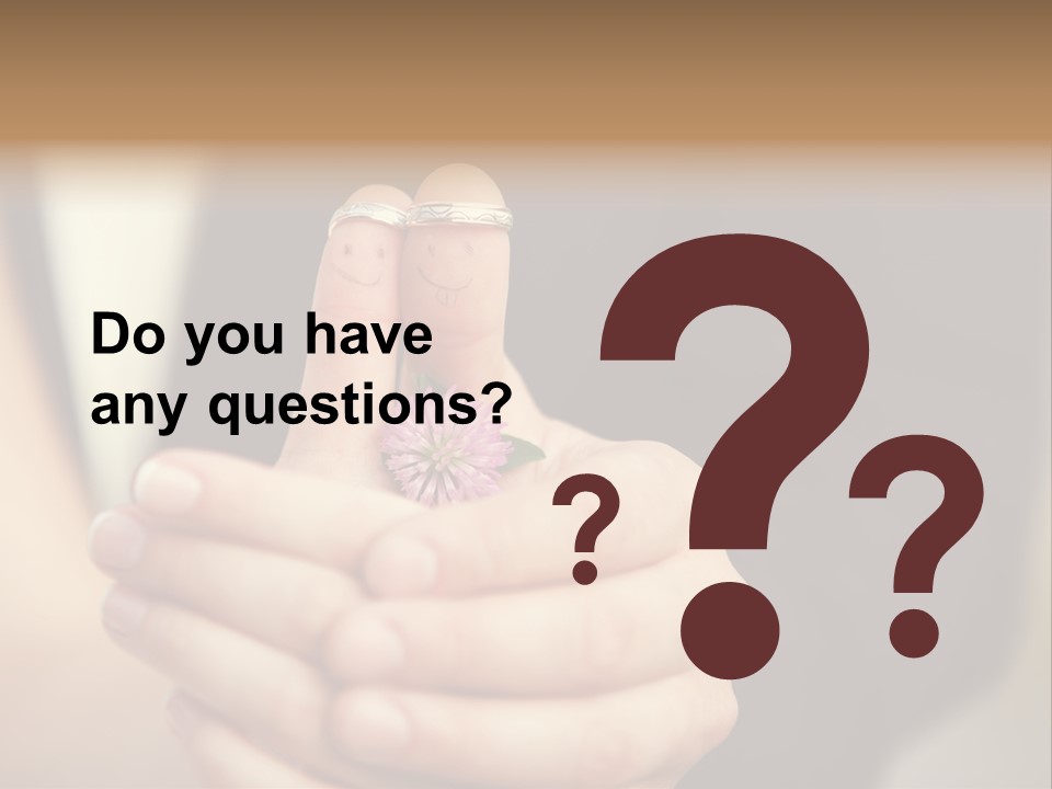 A Man And A Woman Holding A Flower In Their Hands PowerPoint Template