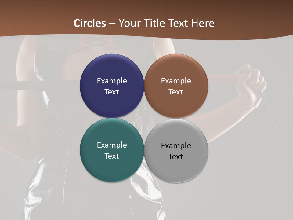 A Woman In A Latex Outfit Holding A Cane PowerPoint Template