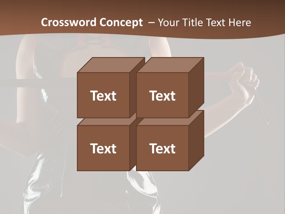 A Woman In A Latex Outfit Holding A Cane PowerPoint Template