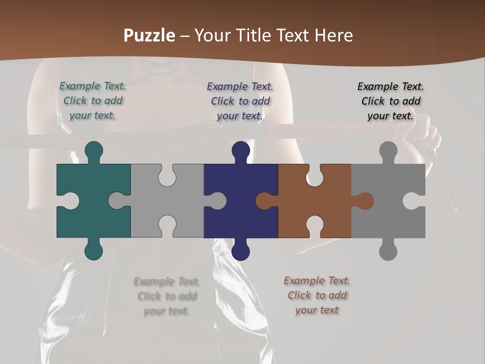 A Woman In A Latex Outfit Holding A Cane PowerPoint Template