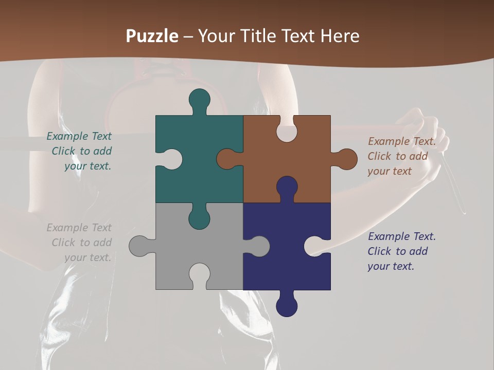 A Woman In A Latex Outfit Holding A Cane PowerPoint Template