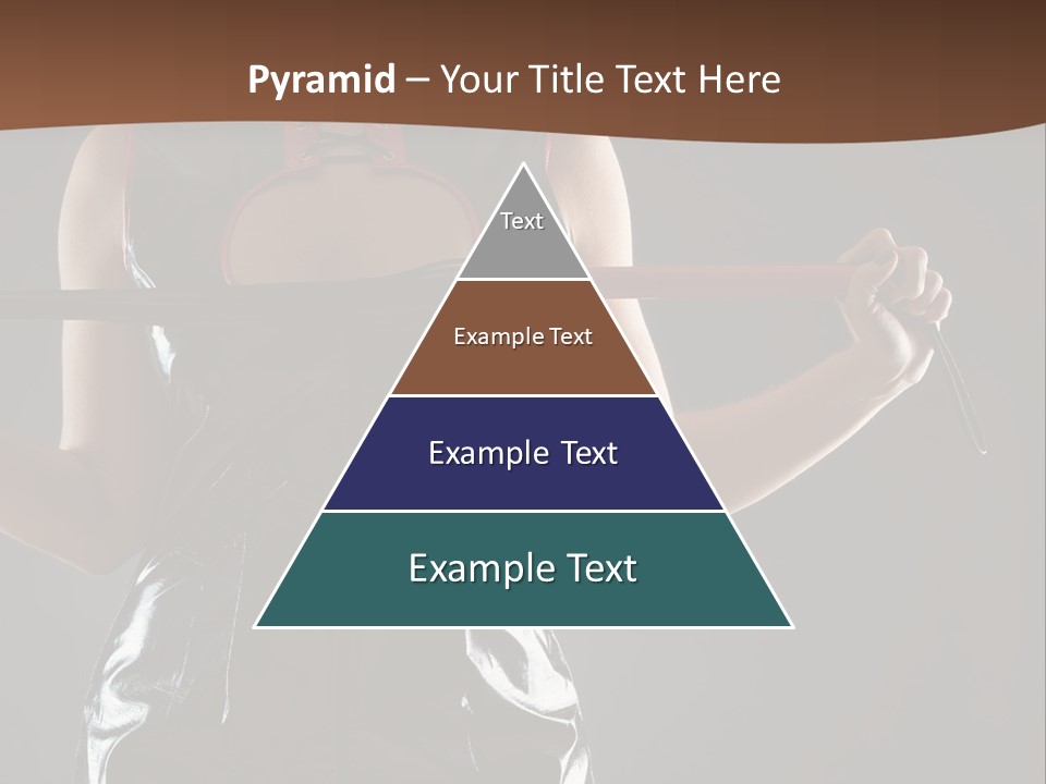 A Woman In A Latex Outfit Holding A Cane PowerPoint Template