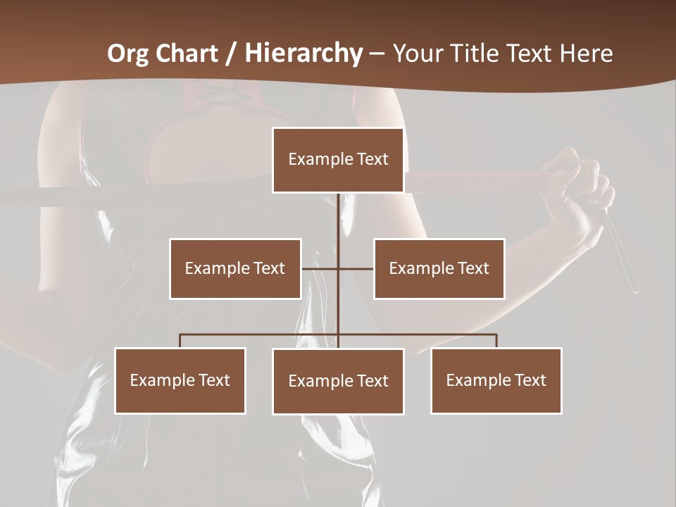 A Woman In A Latex Outfit Holding A Cane PowerPoint Template