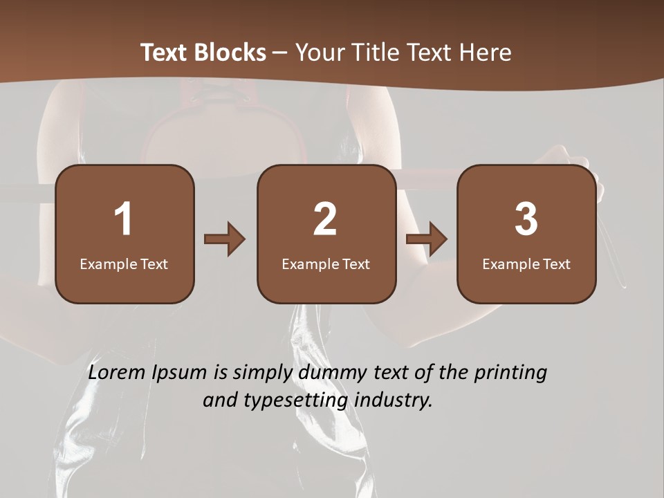 A Woman In A Latex Outfit Holding A Cane PowerPoint Template