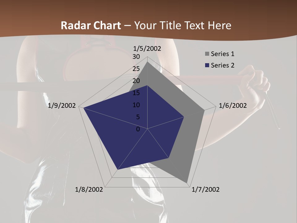 A Woman In A Latex Outfit Holding A Cane PowerPoint Template
