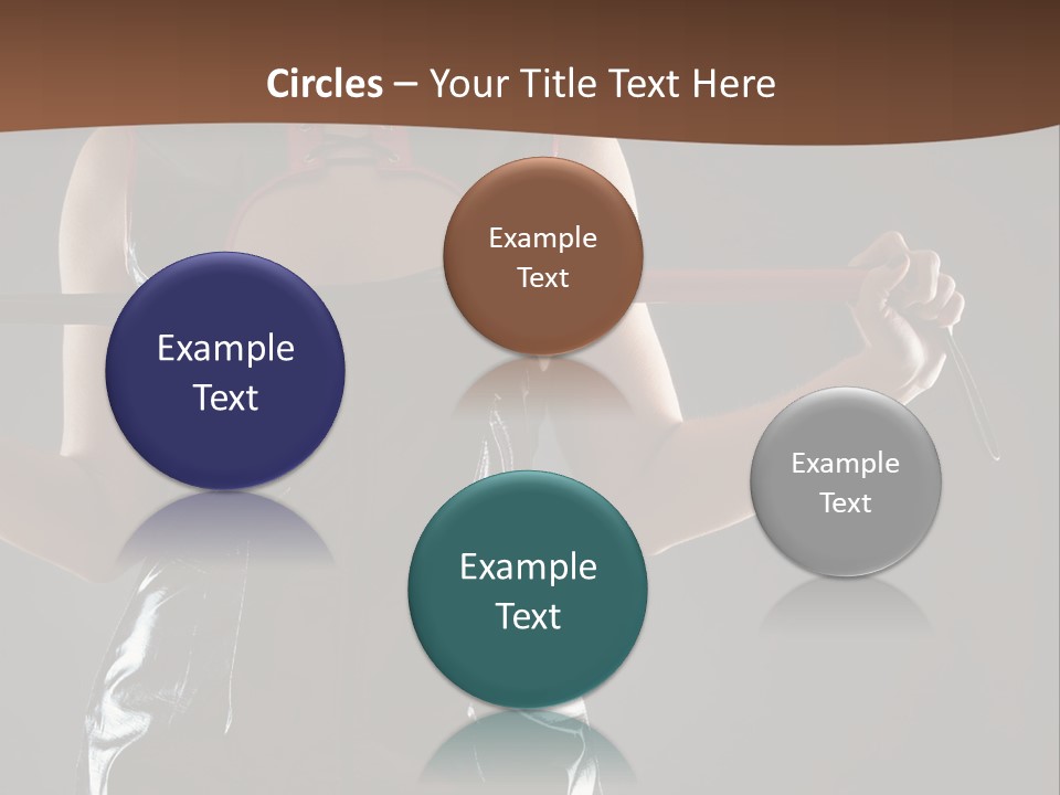 A Woman In A Latex Outfit Holding A Cane PowerPoint Template