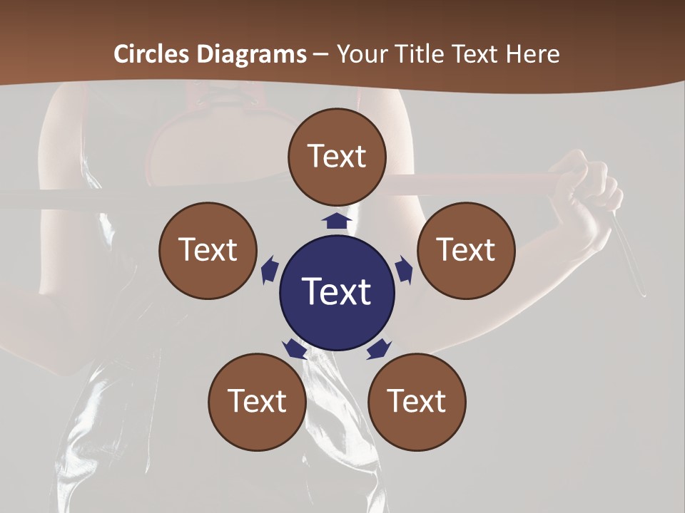 A Woman In A Latex Outfit Holding A Cane PowerPoint Template