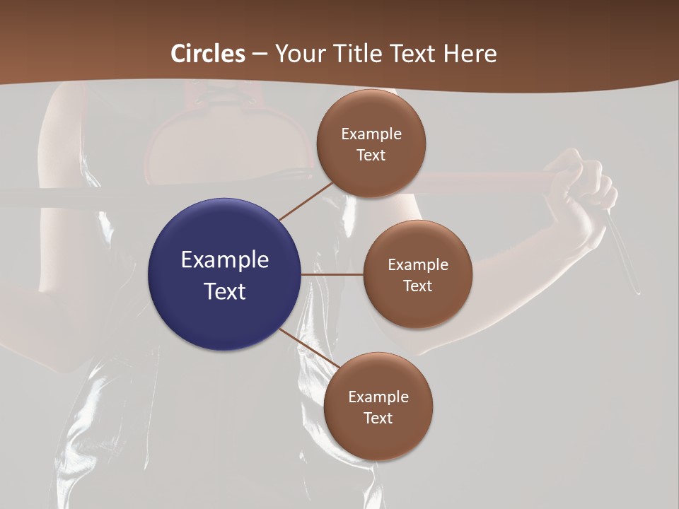 A Woman In A Latex Outfit Holding A Cane PowerPoint Template