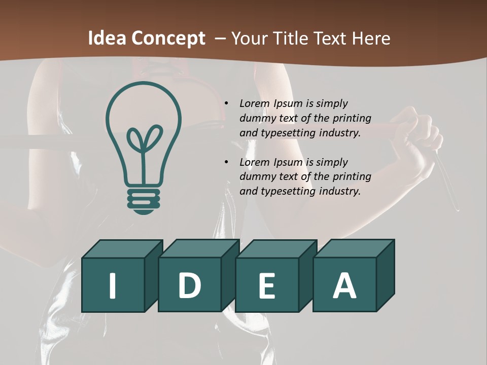 A Woman In A Latex Outfit Holding A Cane PowerPoint Template