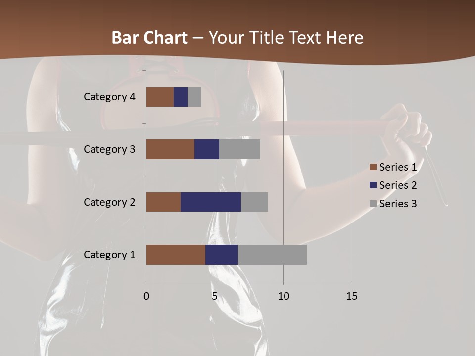 A Woman In A Latex Outfit Holding A Cane PowerPoint Template