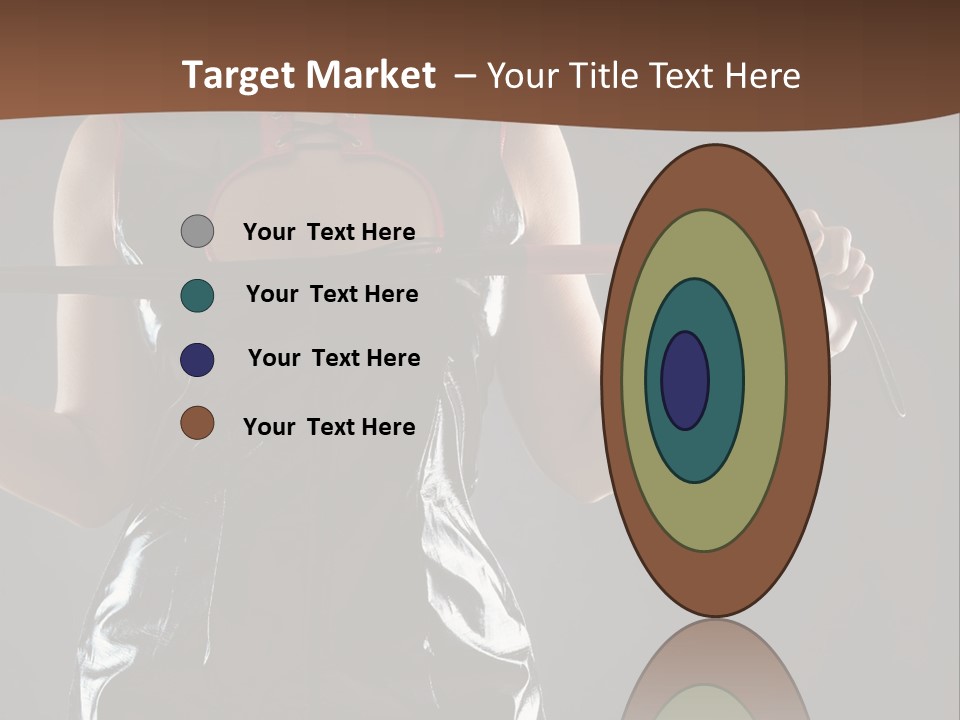 A Woman In A Latex Outfit Holding A Cane PowerPoint Template