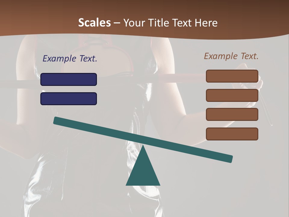 A Woman In A Latex Outfit Holding A Cane PowerPoint Template