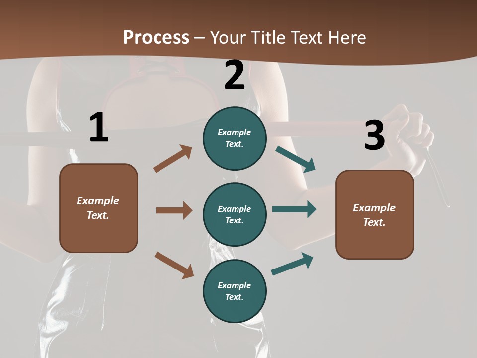 A Woman In A Latex Outfit Holding A Cane PowerPoint Template