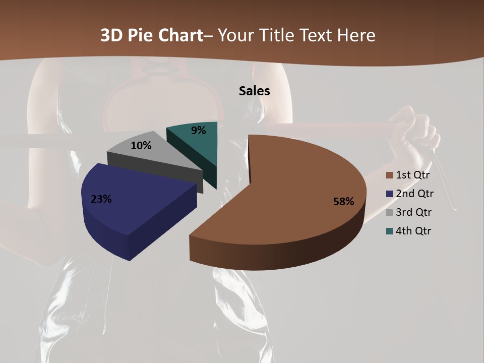 A Woman In A Latex Outfit Holding A Cane PowerPoint Template