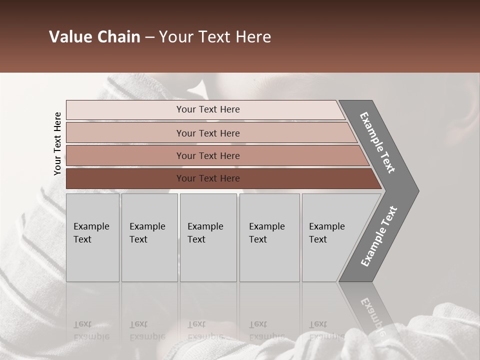 A Young Boy Holding His Head In His Hands PowerPoint Template