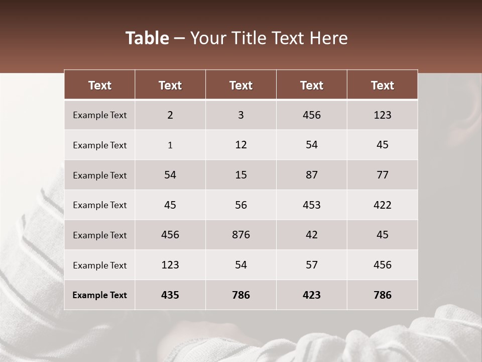 A Young Boy Holding His Head In His Hands PowerPoint Template