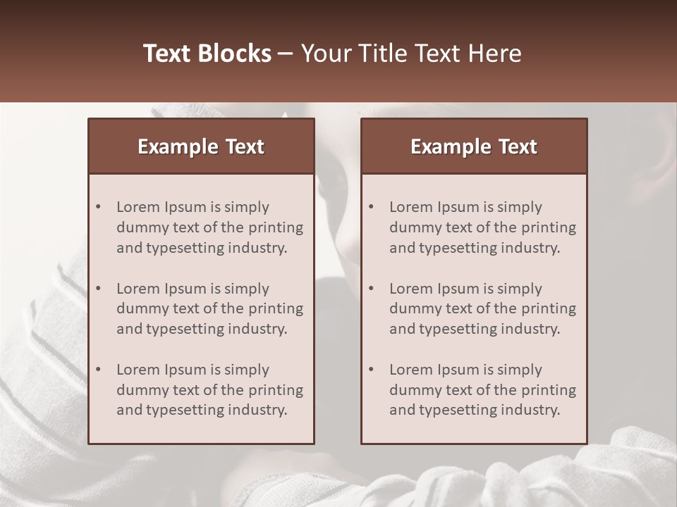 A Young Boy Holding His Head In His Hands PowerPoint Template