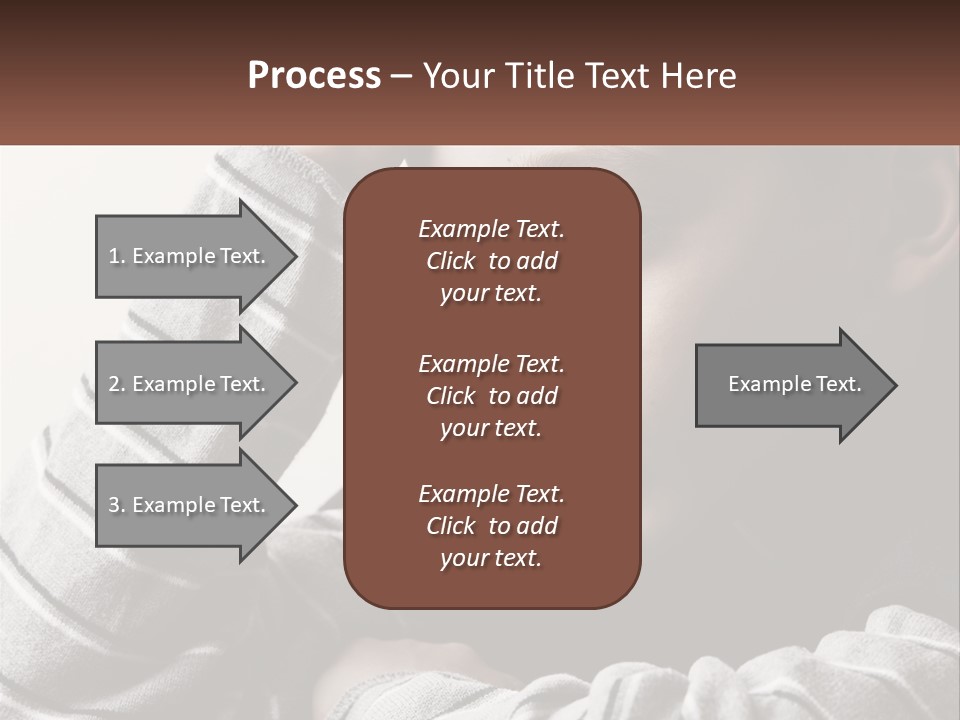 A Young Boy Holding His Head In His Hands PowerPoint Template