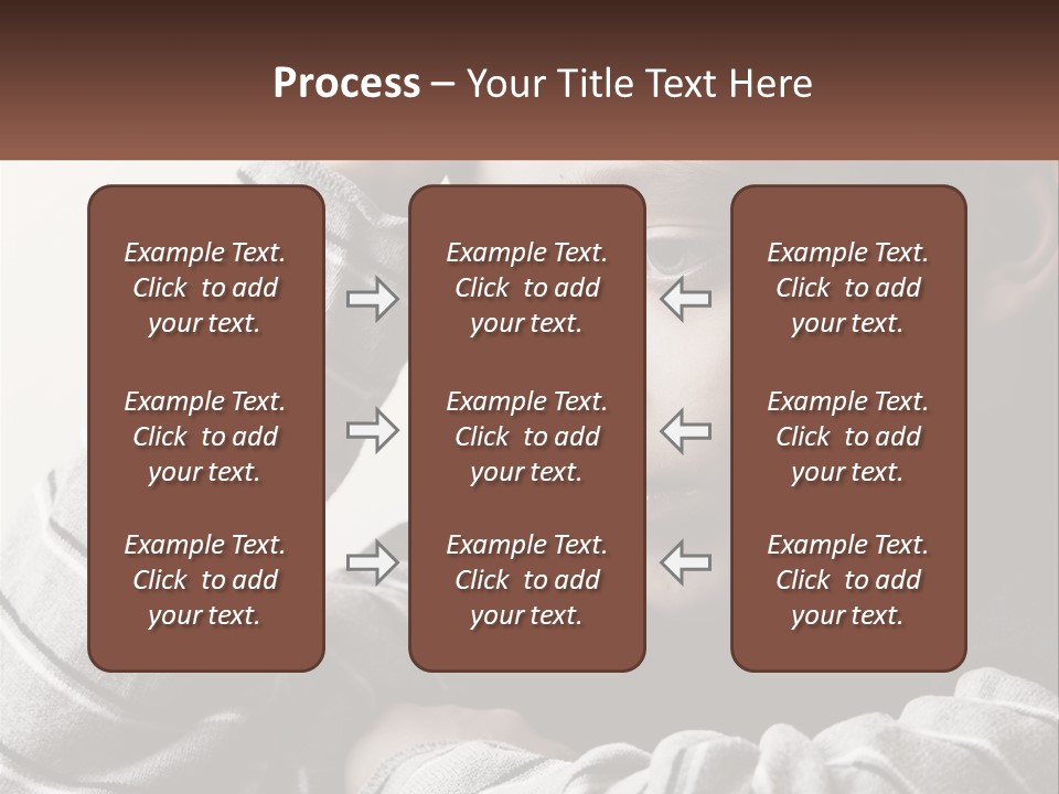 A Young Boy Holding His Head In His Hands PowerPoint Template