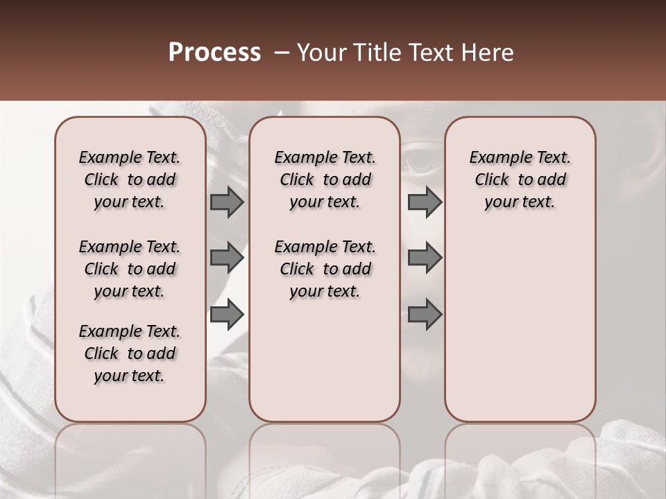 A Young Boy Holding His Head In His Hands PowerPoint Template