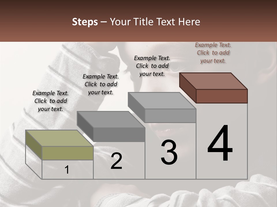 A Young Boy Holding His Head In His Hands PowerPoint Template