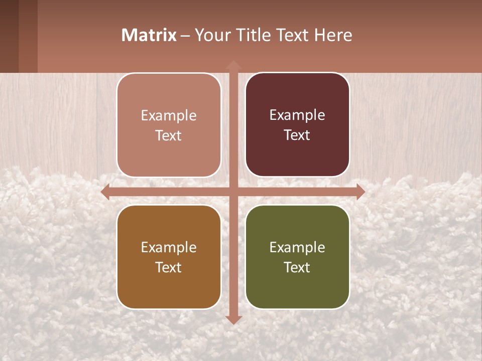 A Brown And White Carpet With A Name Tag On It PowerPoint Template