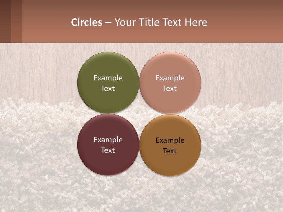 A Brown And White Carpet With A Name Tag On It PowerPoint Template