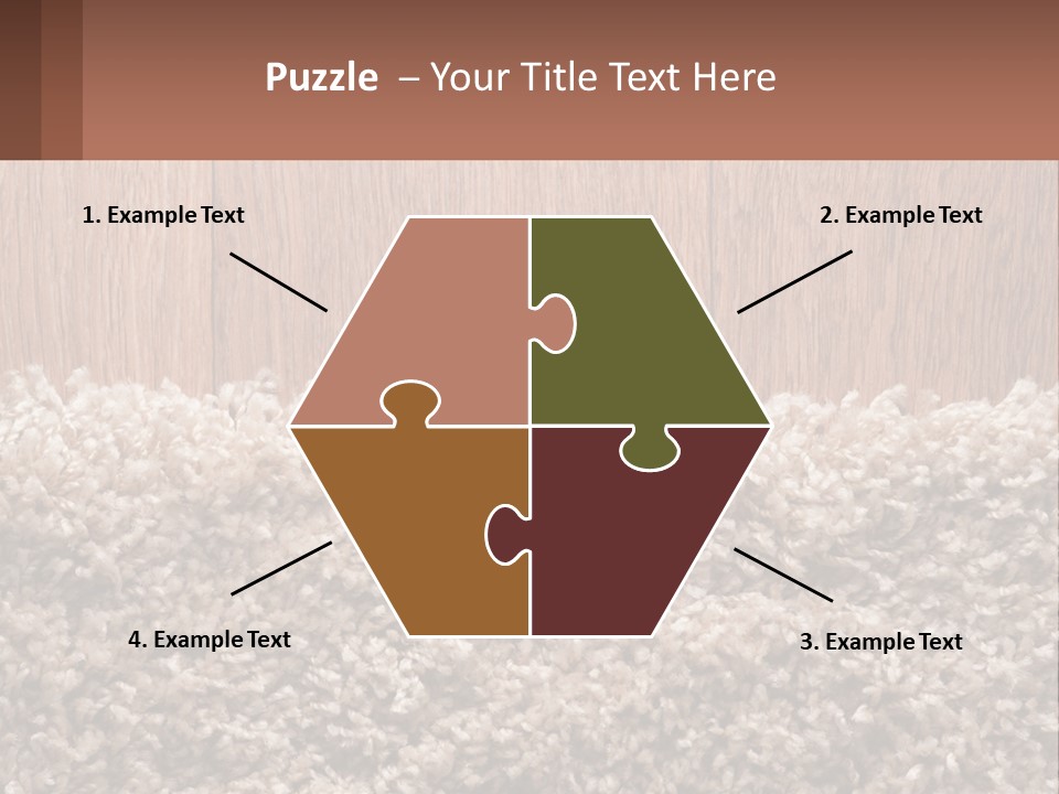 A Brown And White Carpet With A Name Tag On It PowerPoint Template