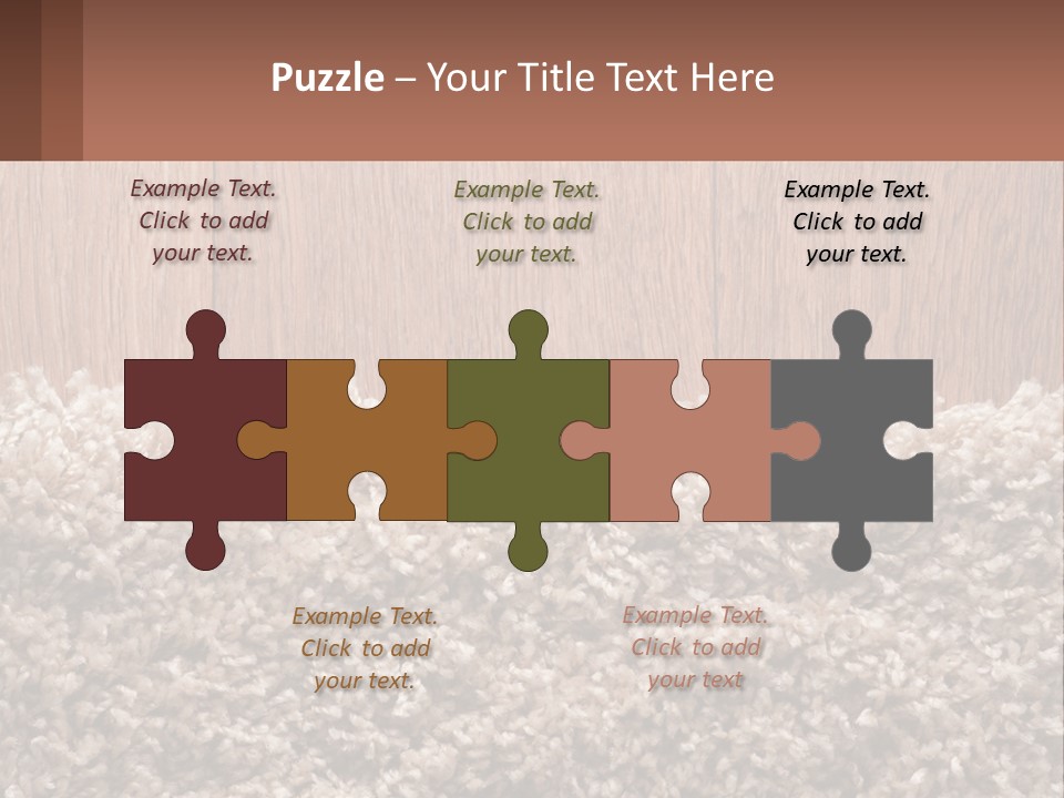 A Brown And White Carpet With A Name Tag On It PowerPoint Template