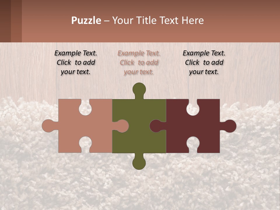 A Brown And White Carpet With A Name Tag On It PowerPoint Template