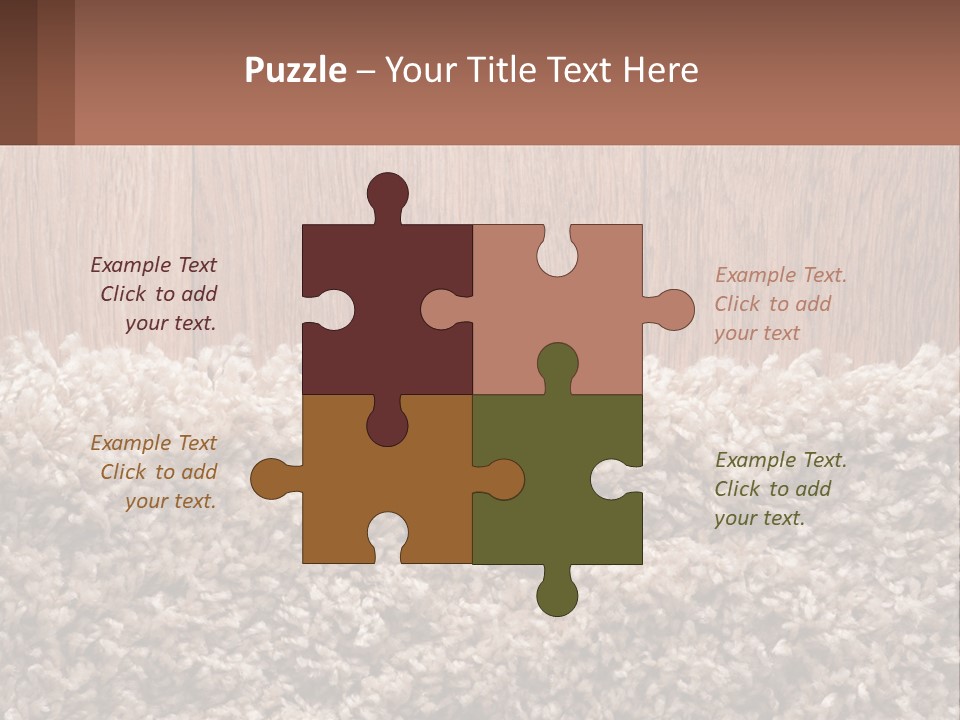 A Brown And White Carpet With A Name Tag On It PowerPoint Template