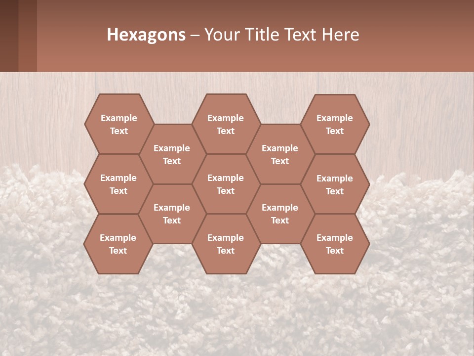 A Brown And White Carpet With A Name Tag On It PowerPoint Template