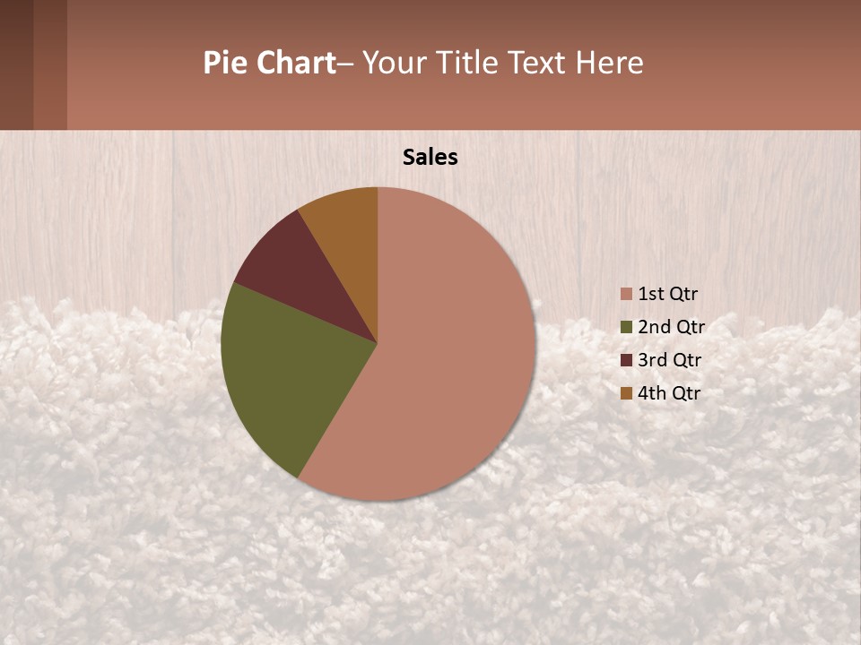 A Brown And White Carpet With A Name Tag On It PowerPoint Template