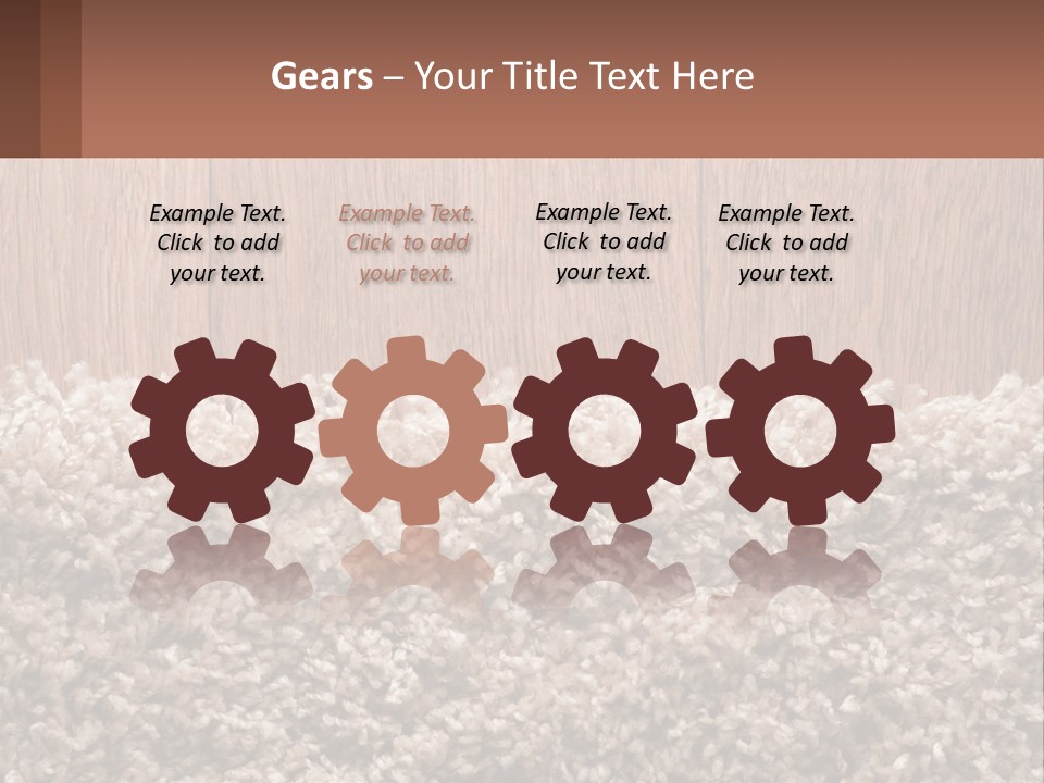 A Brown And White Carpet With A Name Tag On It PowerPoint Template