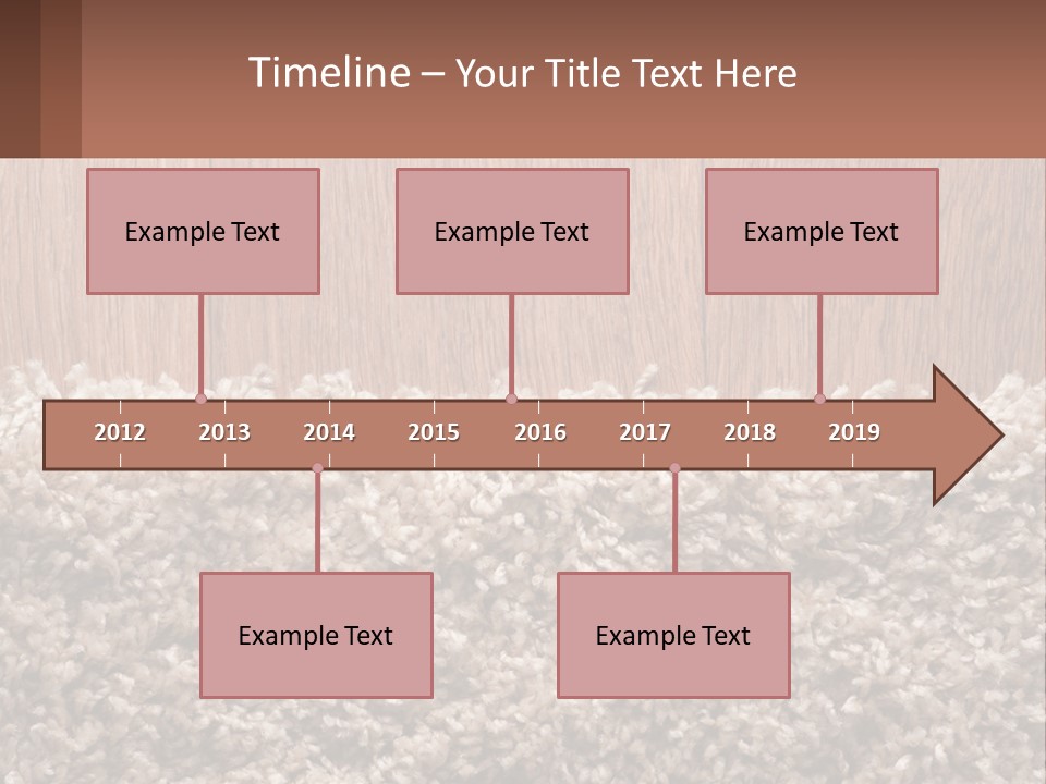 A Brown And White Carpet With A Name Tag On It PowerPoint Template