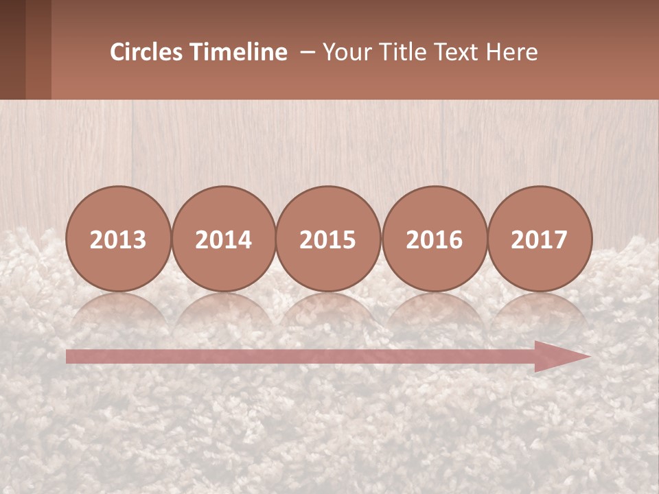 A Brown And White Carpet With A Name Tag On It PowerPoint Template
