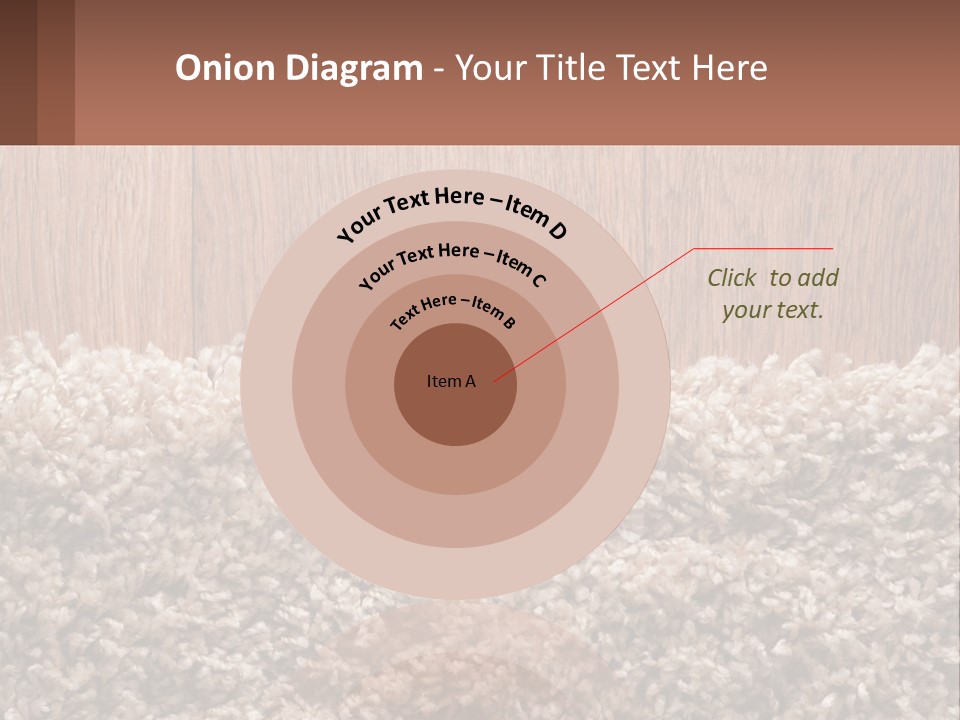 A Brown And White Carpet With A Name Tag On It PowerPoint Template